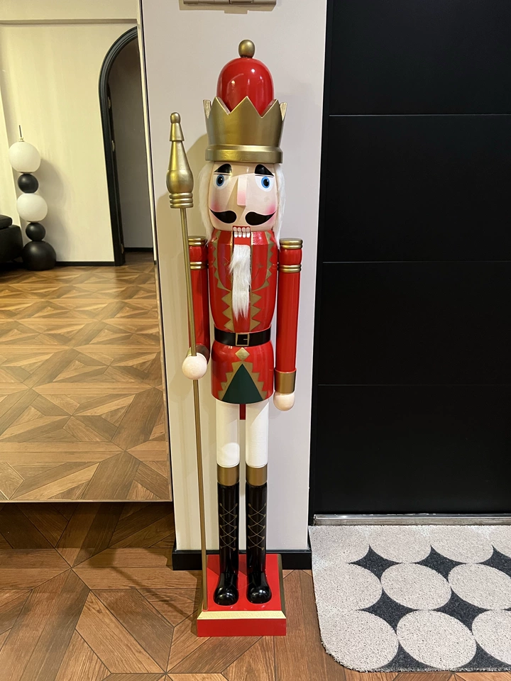 Nutcracker Figurine - Ozdoba dekoracyjna do kawiarni, Dziadek do