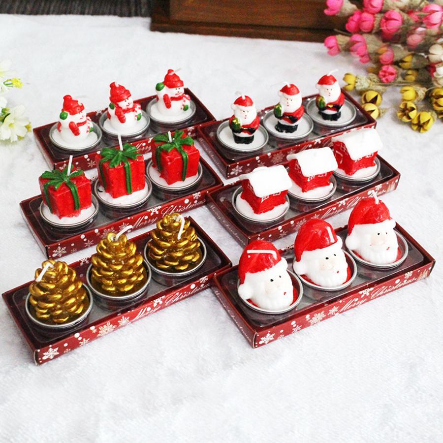 Holiday Candle Set - Zestaw 3 Świątecznych Świeczek Dekoracyjnych: Święty
