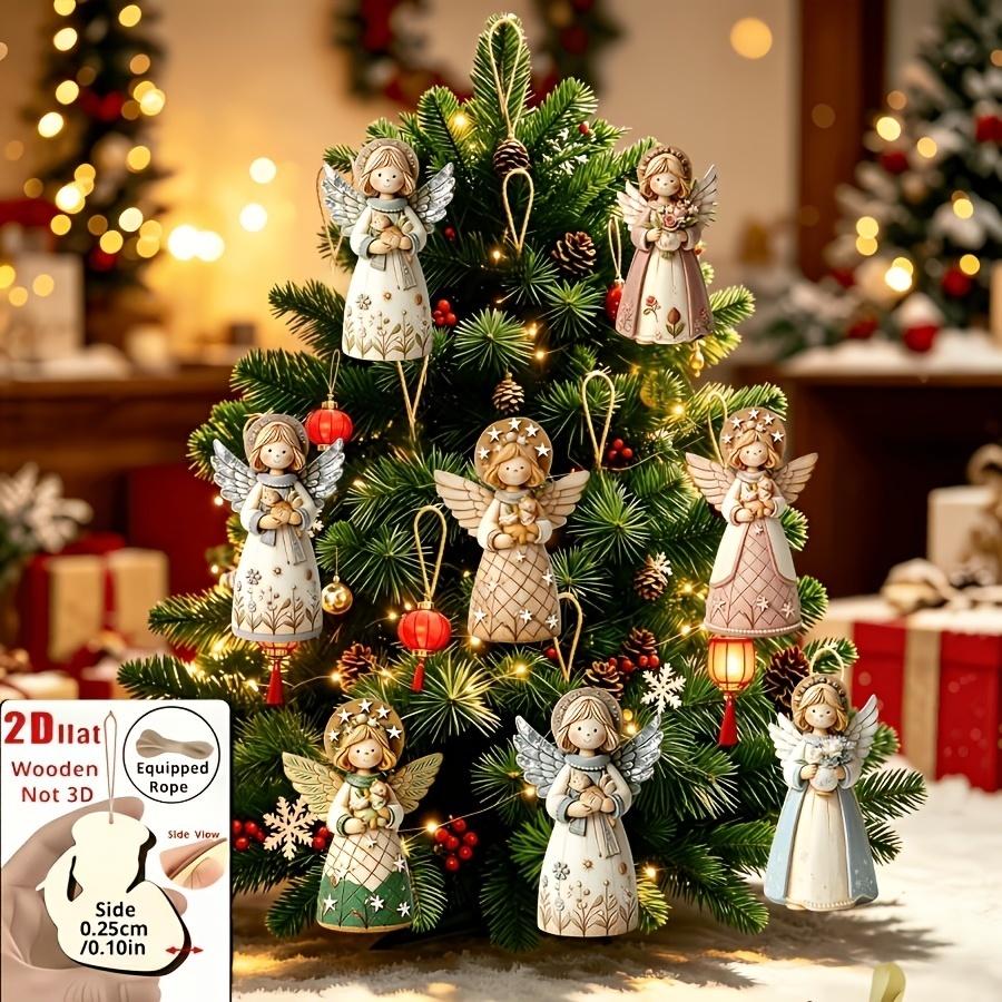 Christmas Tree Artificial - 1/5/10/20/50/100 szt. szablonów 2D, 8 ozdób