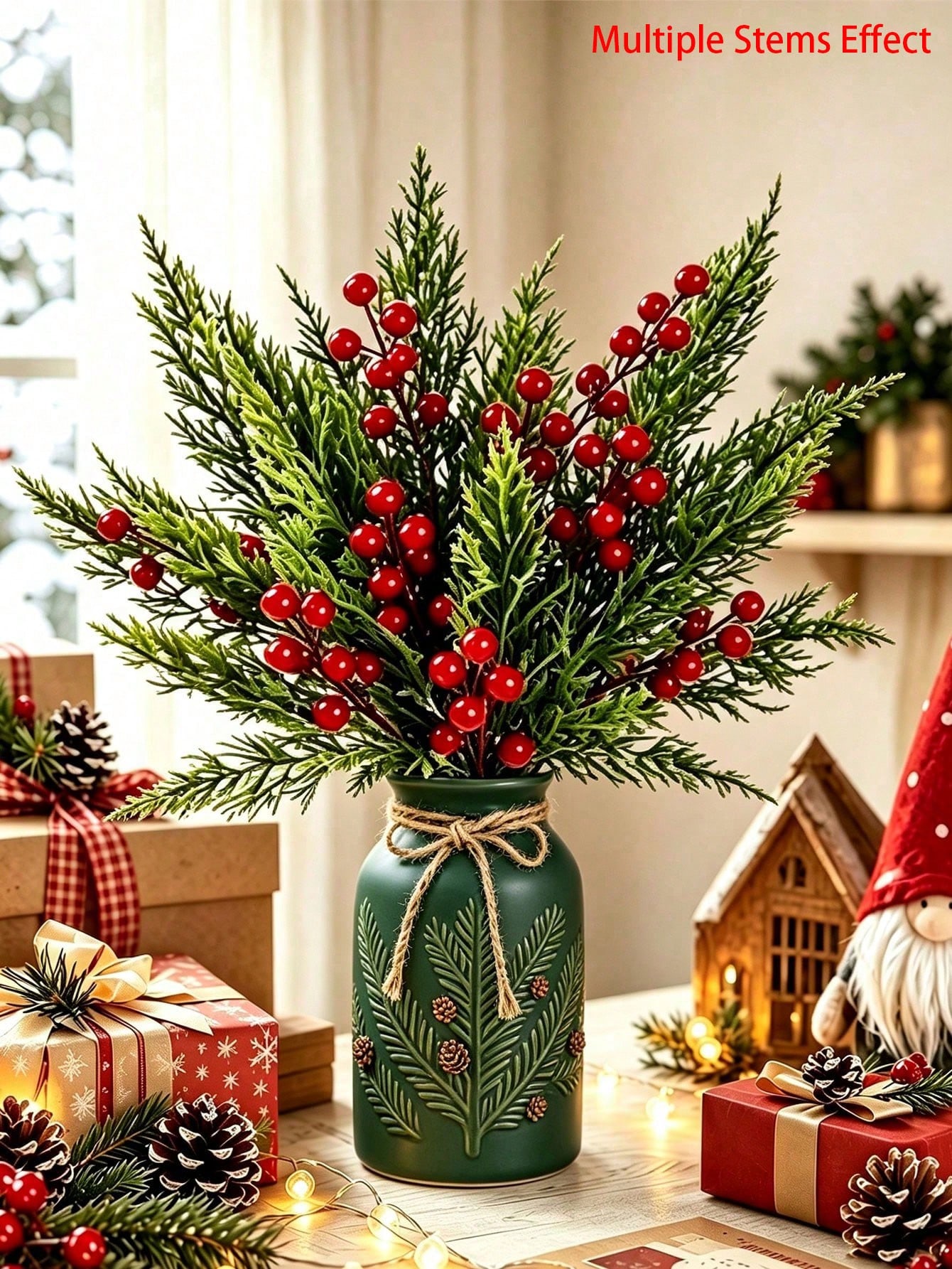 Christmas Tree Artificial - 20 sztuk sztucznych gałązek sosnowych z