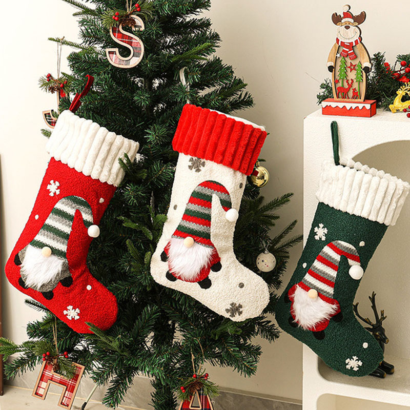 Christmas Stocking Hanging - Nowa pluszowa ozdoba świąteczna w kształcie