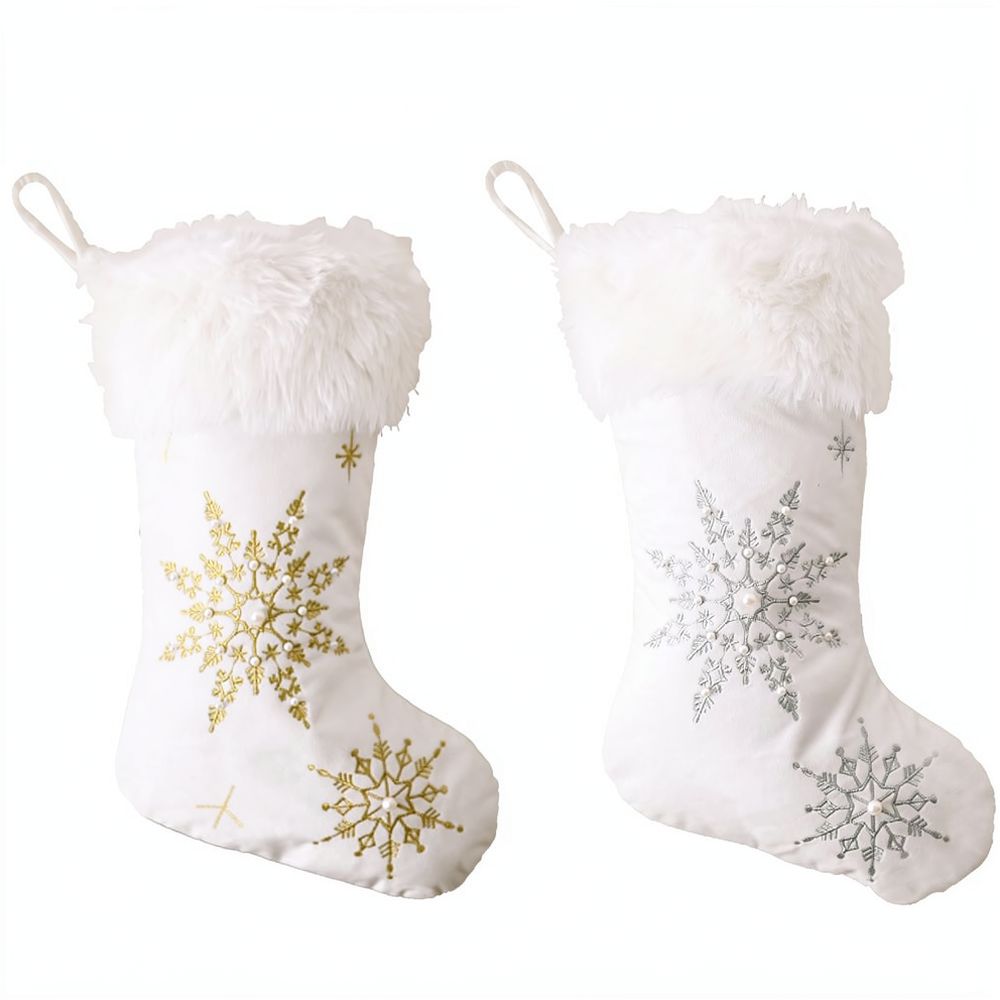 Aksamitna świąteczna skarpeta  – Christmas Stocking Hanging recenzja i cena