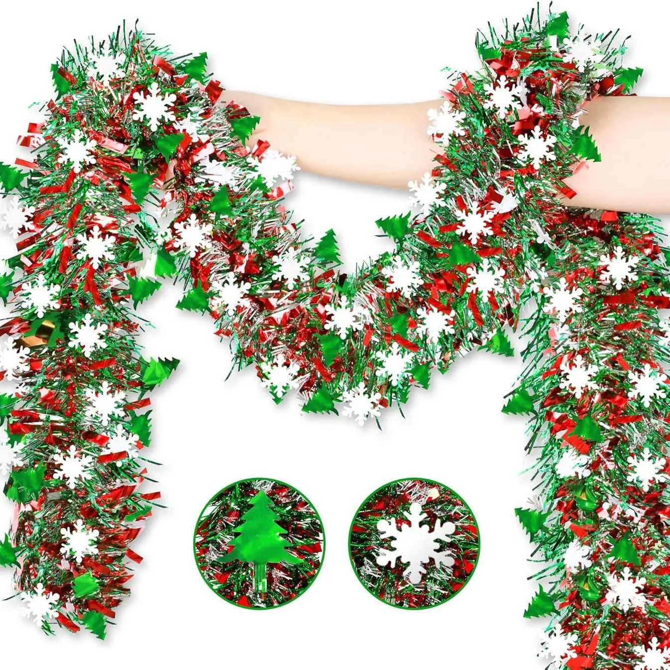 2M Świąteczna Girlanda z Broka – Tinsel Garland Decoration recenzja i cena