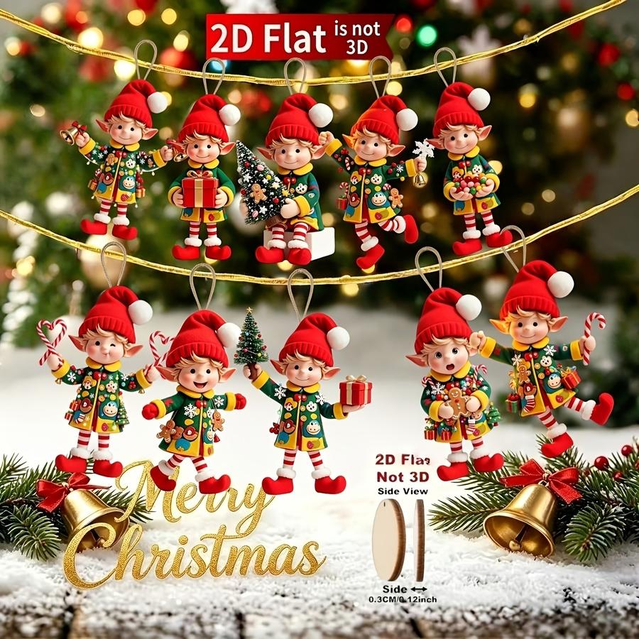 1/5/10/20/50/100 szt. 2D płask – Christmas Tree Artificial recenzja i cena