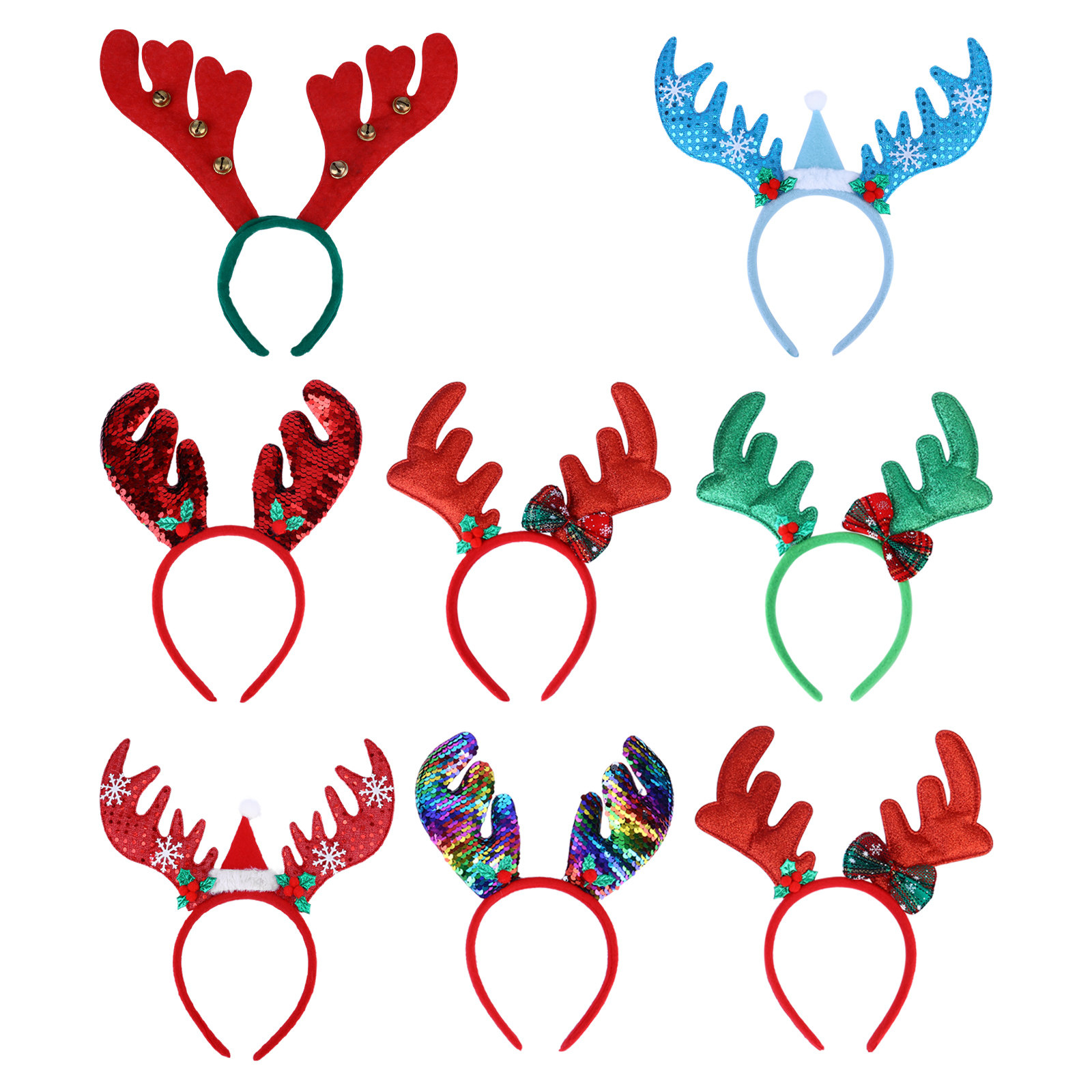 8 szt. Ozdoby do włosów w kszt – Reindeer Antlers Headband recenzja i cena