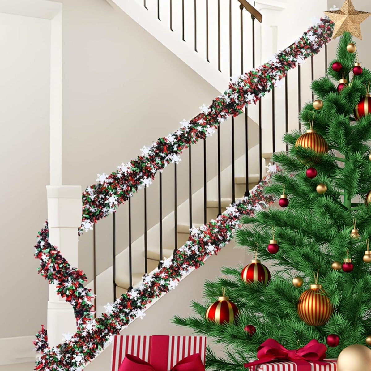 2M Świąteczna girlanda z błysz – Tinsel Garland Decoration recenzja i cena