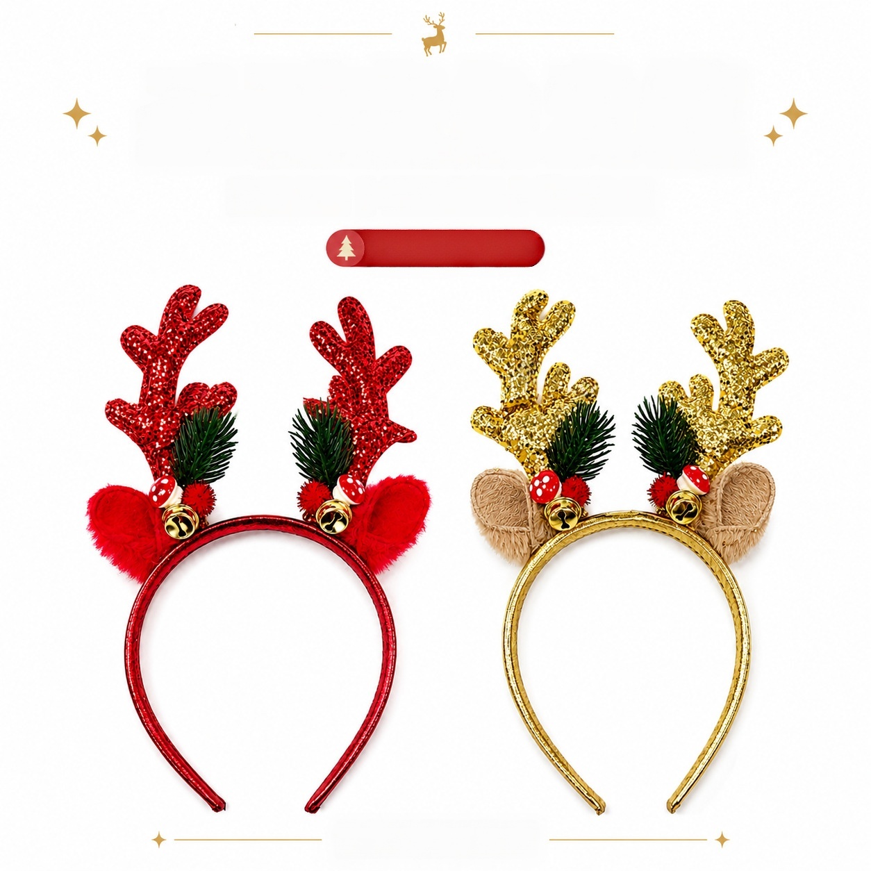 Świąteczna opaska z rogami ren – Reindeer Antlers Headband recenzja i cena