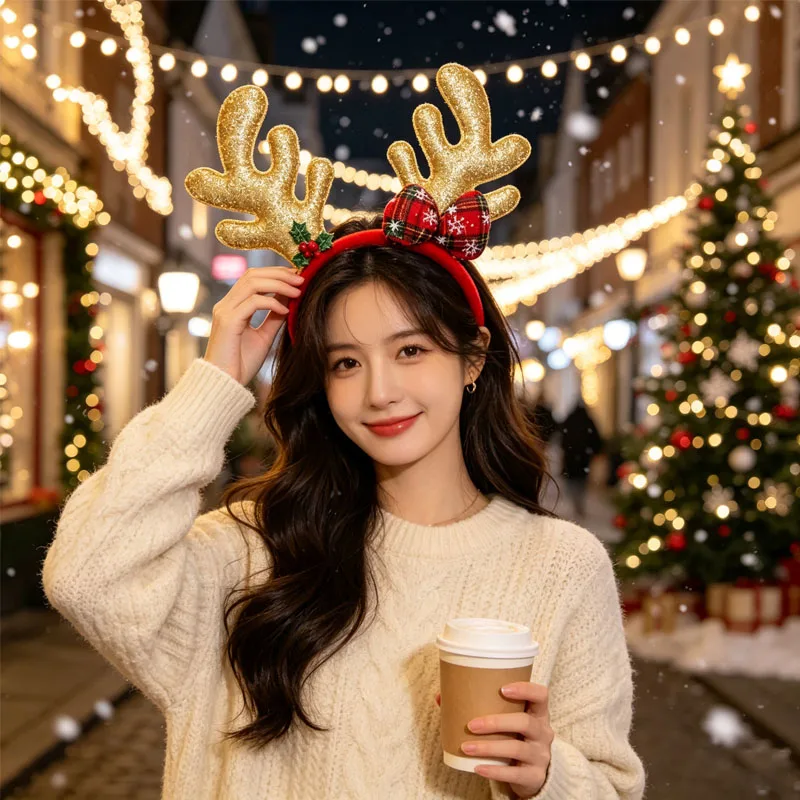 1-5 SZT. Opaska Świąteczna z R – Reindeer Antlers Headband recenzja i cena