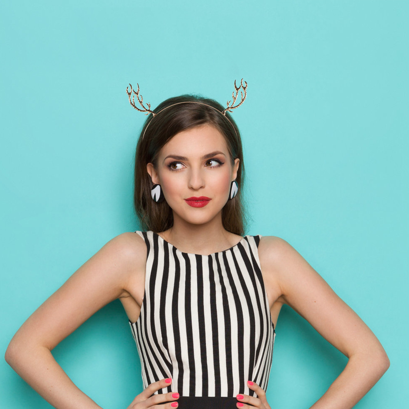 Świąteczna opaska do włosów z  – Reindeer Antlers Headband recenzja i cena