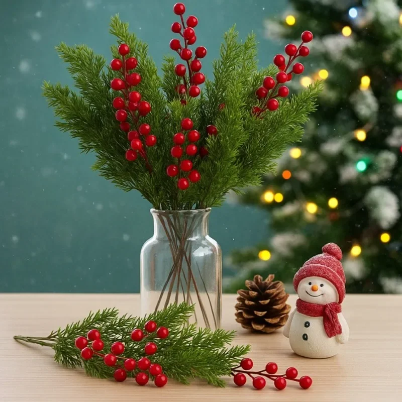 Sztuczne gałązki sosny z czerw – Christmas Tree Artificial recenzja i cena